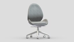 IKEA HATTEFJALL Chair office, scene, room, modern, storage, sofa, set, work, desk, generic, accessories, equipment, collection, business, furniture, table, vr, ergonomic, ar, seating, workstation, meeting, stationery, lexon, asset, game, 3d, chair, low, poly, home, interior