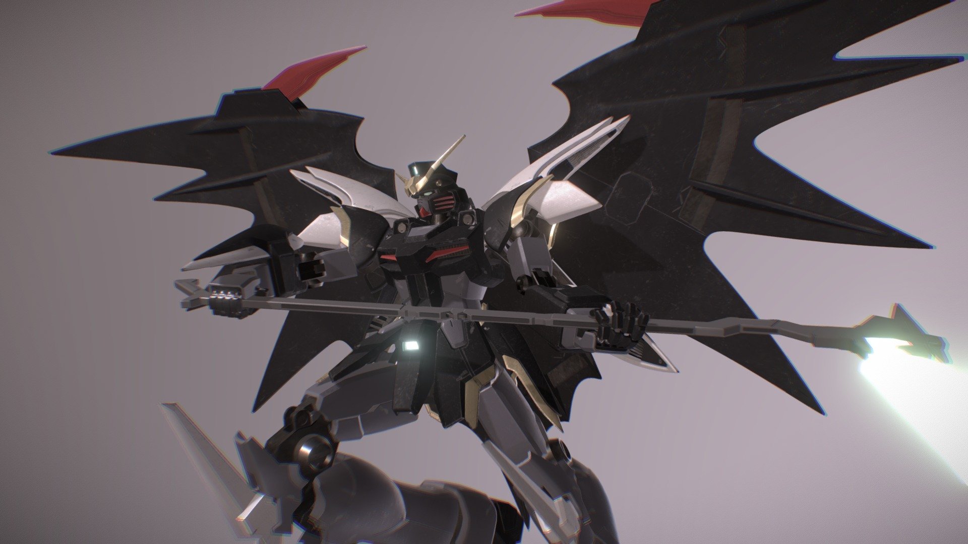 The EW Deathscythe Hell Gundam, another EW character 3d model
