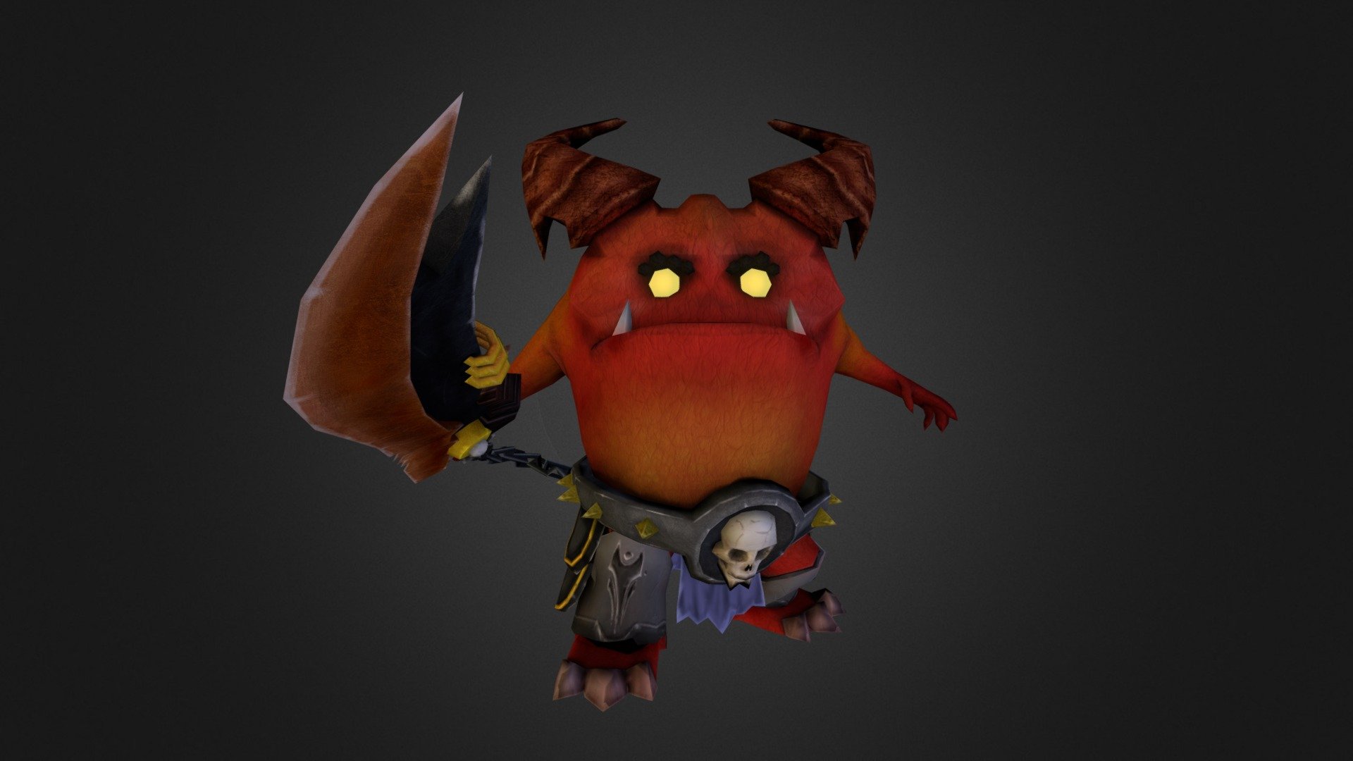 Another low poly creature I did for an Hack&amp;Slash game. He is a badass! - Little Devil - 3D model by Federico Lamartina (@oniongear) 3d model