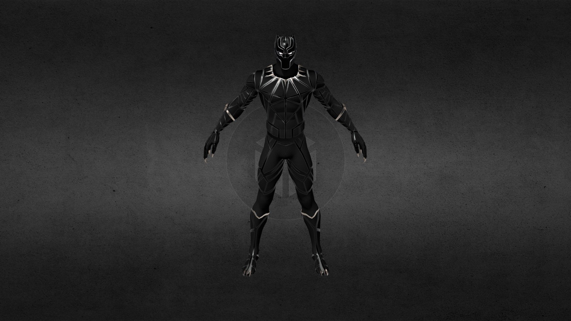 Black Panther - 3D model by PH (@ousopheakcheng) 3d model