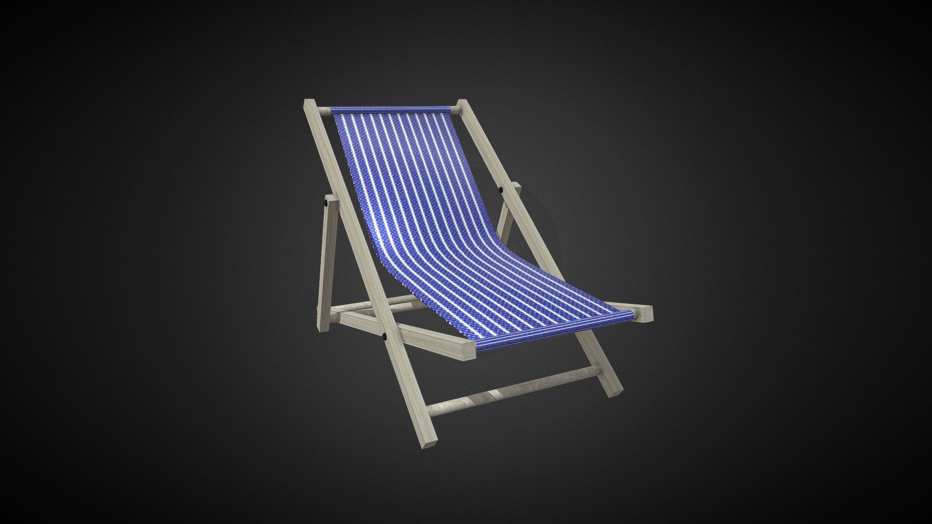 Beach Chair 3D Model. Free to use! - Beach Chair - Download Free 3D model by Akshat (@shooter24994) 3d model
