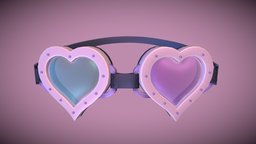 Glasses jewellery, avatar, prop, accessories, accessory, props, glasses, headdress, vrchat, vrchat_avatar, boned