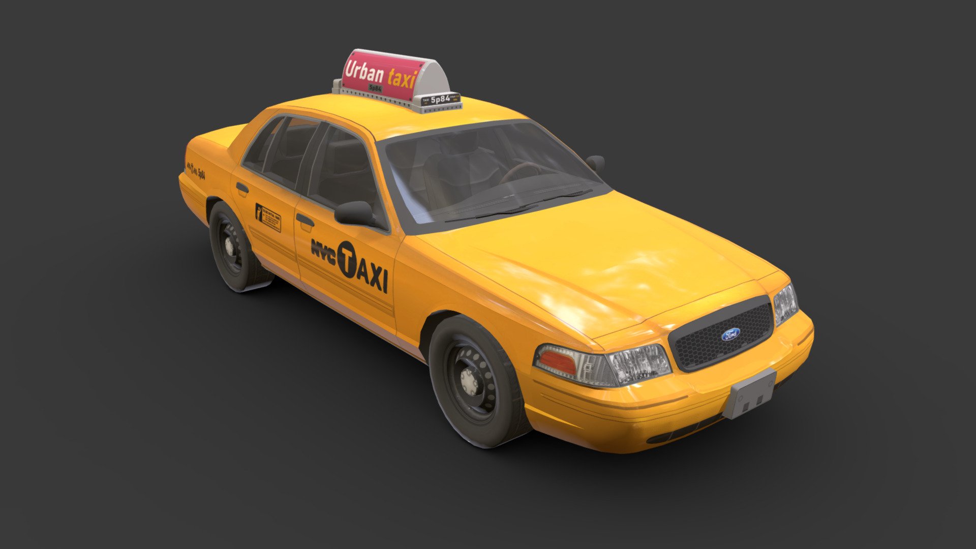 Ford  Taxi

You can use these models in any game and any project.

the inside of these models are designed simply so it is low_poly and it can be used for any game.

This model is made with order and precision.

Separated parts. (Doors. Body. Wheels. Steering).

Low poly.

Average poly count:20/000 tris.

Textures size : 4096 4096(BMP)_20482048(bmp)_1024*1024(bmp).

Textures High Quality 3d model