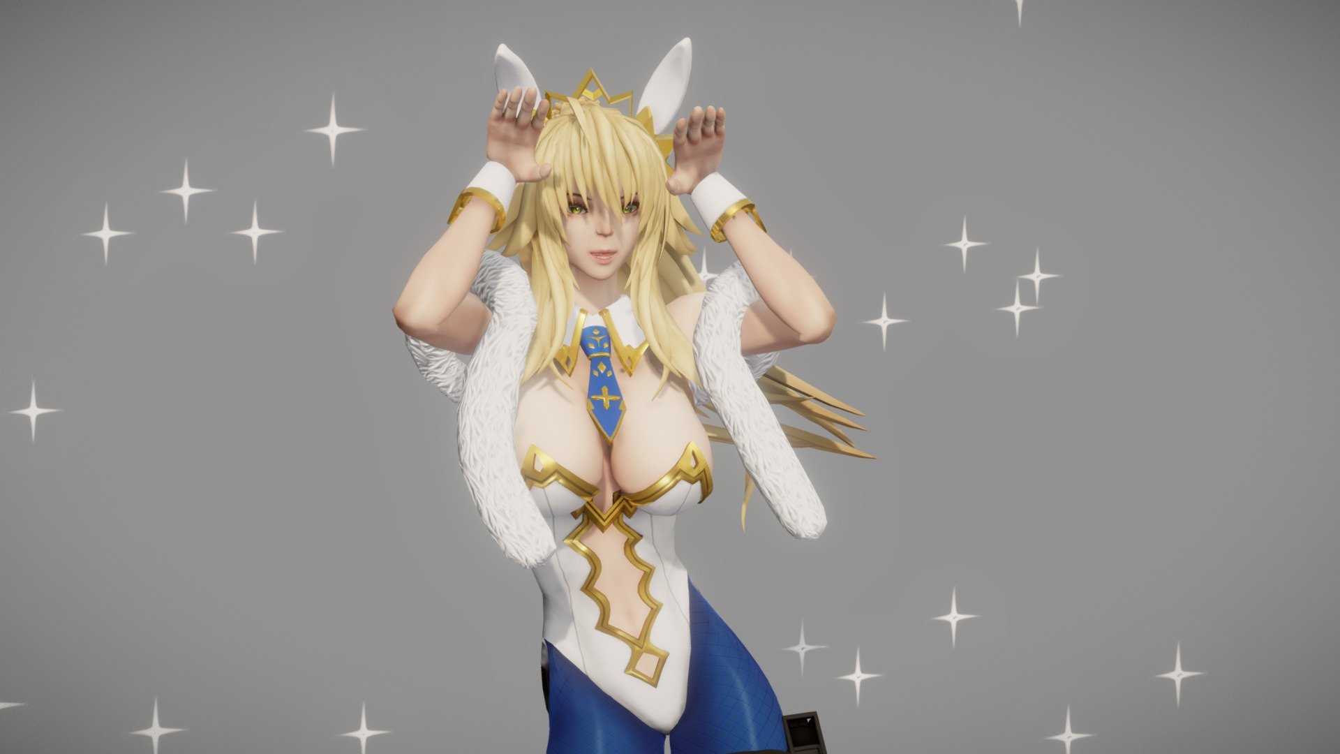 Fate/Grand Order(FGO) よりルーラー/アルトリア・ペンドラゴン(バニ上) 3Dモデルを作成しました。

I modeling the 3D model of Ruler/Altria Pendragon from Fate / Grand Order(FGO).



▼ArtStation：作業成果物 - Deliverable

https://www.artstation.com/artwork/lxy0AV

▼Youtube：作業風景動画 - Work Scenery Movie

Part1：https://youtu.be/FMyRU1KYihg

Part2：https://youtu.be/d4LdEJYCd7w

Part3：https://youtu.be/MUJmh5MuBSU

よろしければ上記コンテンツもご覧いただけると嬉しいです。

I would be grateful if you could see the above contents as well 3d model