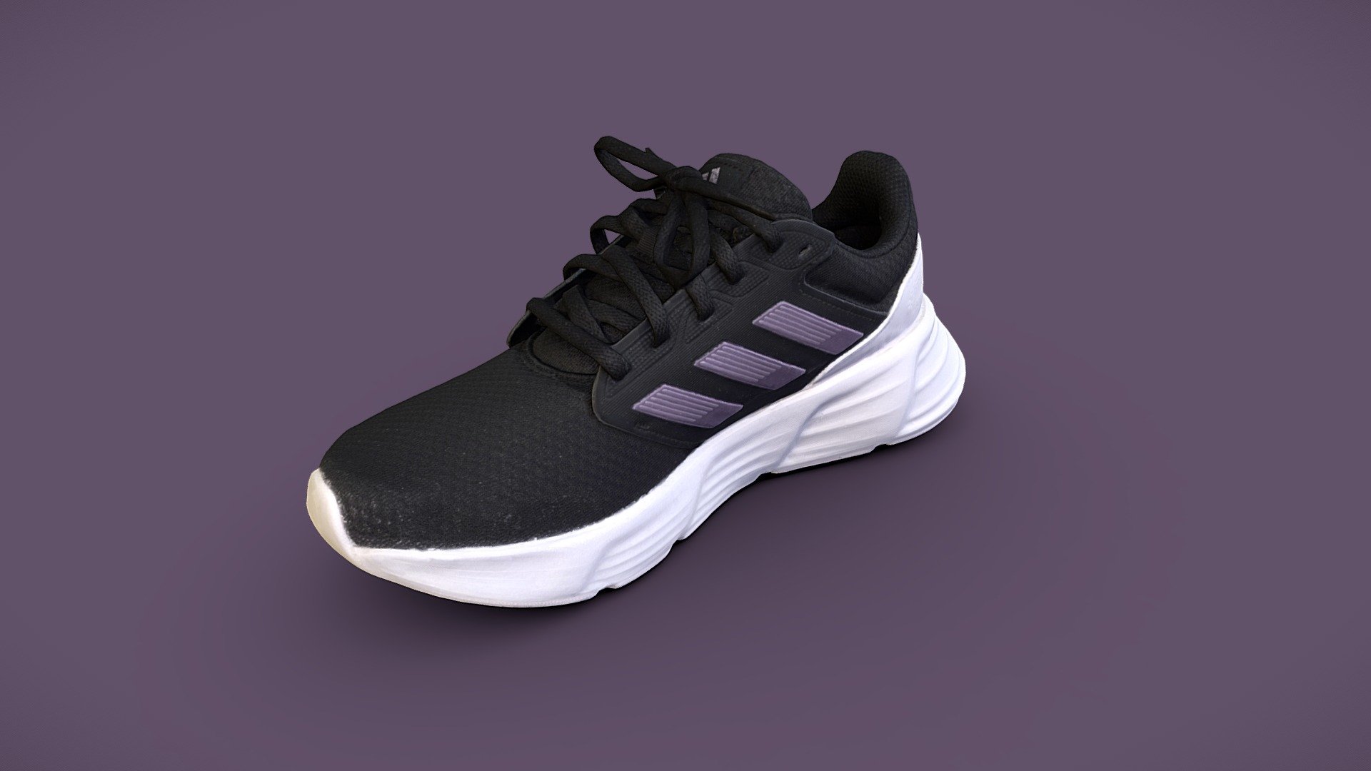 Model includes 8k diffuse map, 2k normal map, 2k Ambient occlusion map, 2k specular map and 2k gloss map.

Photos taken with A7Riv + 90mm Sony and D5300 + 60mm Nikkor

Processed with Metashpe + Blender + Instant meshes - Adidas Galaxy 6 - Buy Royalty Free 3D model by Lassi Kaukonen (@thesidekick) 3d model