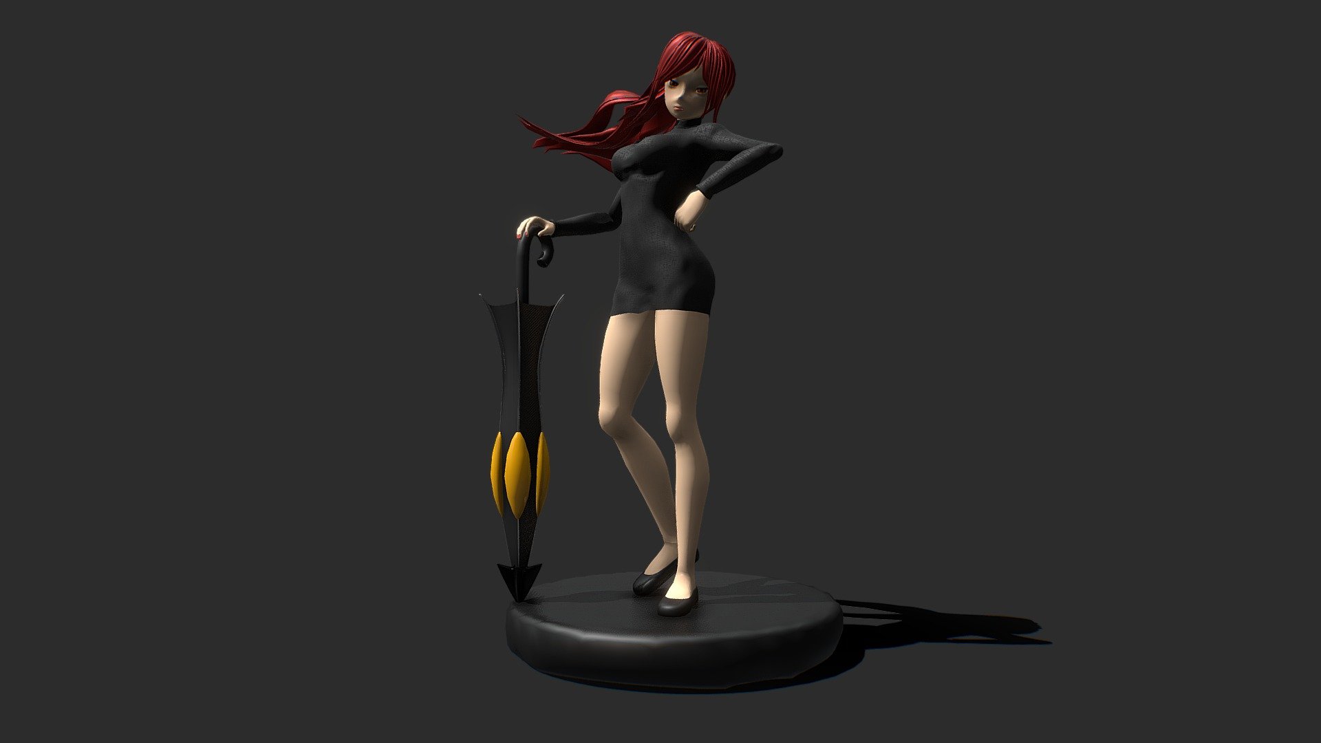 Hi there, These week was making a Parasoul FanArt from the game SkullGirls I hope you like it 

These model was modeling, texturing and rendering in Blender, using Cycles 500 Samples

Final render 




 - Parasoul SkullGirls FanArt - 3D model by Ronme Moreira (@Ronme.Moreira) 3d model