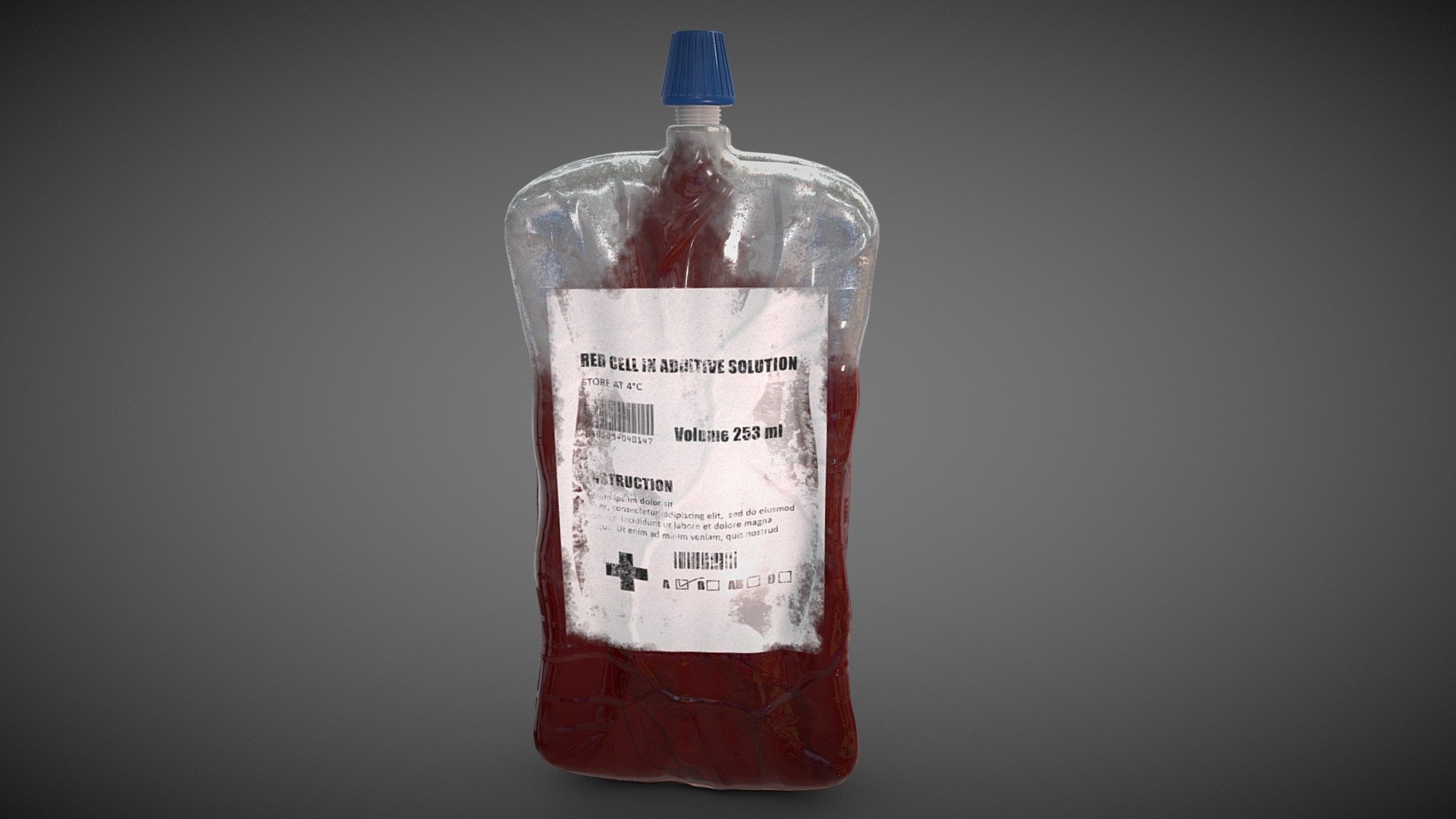 SImple blood bag with label.  Handy prop for any sort of horror scene. 

PBR textures @4k - Blood bag - Download Free 3D model by Sousinho 3d model