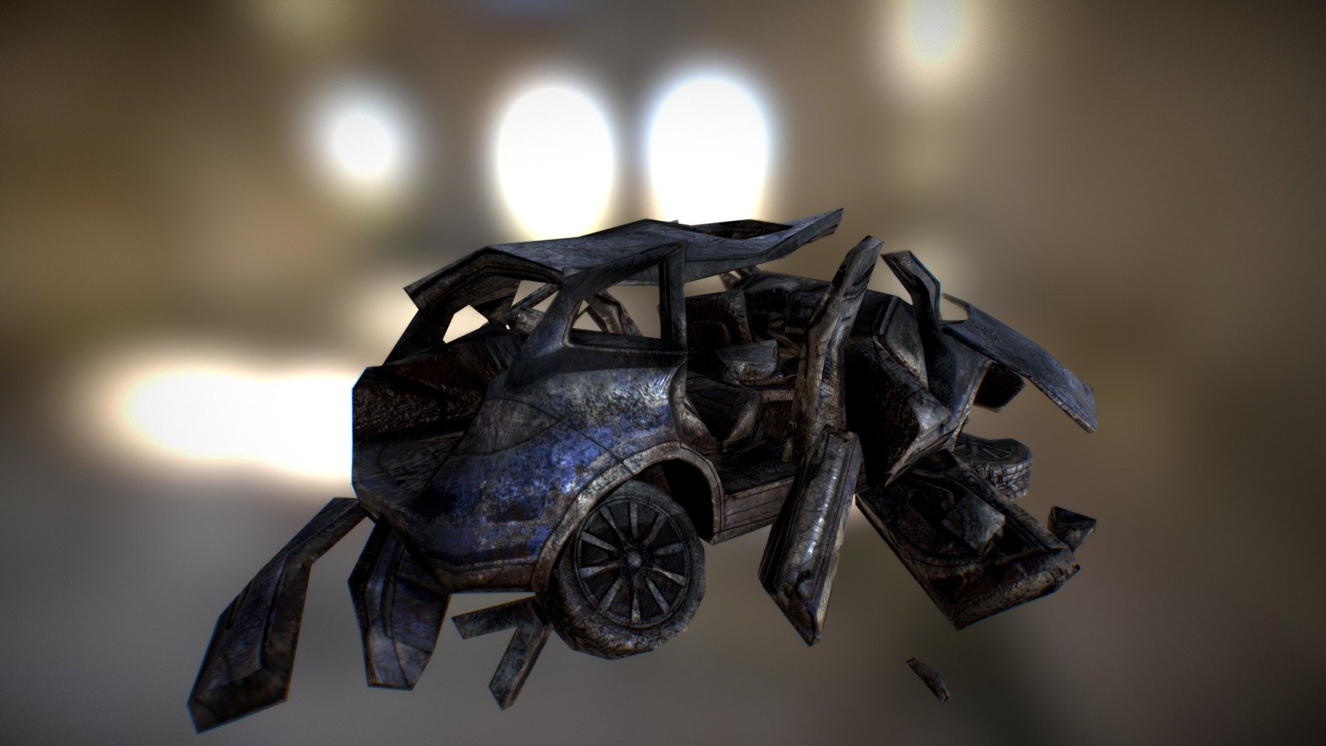 Crashed - Porsche Crashed - Buy Royalty Free 3D model by Andrey Gulev (@anefiga02) 3d model