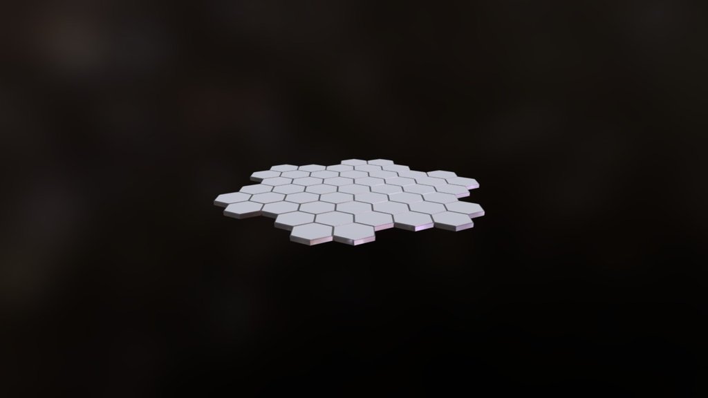 A cool sci-fi floor pattern I made to see how it looked 3d model