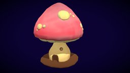 Stylized Mushroom House