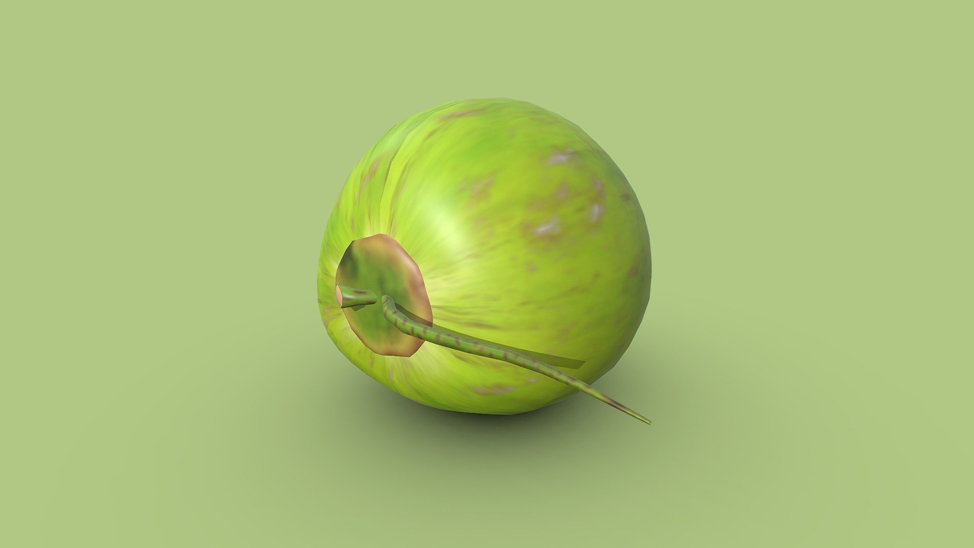 Green Coconuts - kelapa ijo (green coconut) - Download Free 3D model by RWA (@rw_ajii) 3d model