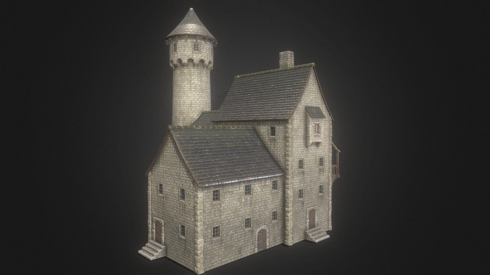 Fictional old stone house

Made with Blender, Zbrush and Substance Painter - Old stone House - 3D model by Weren 3d model