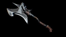 Great Axe advanced, heavy, medieval, melee, weapon, axe, futuristic, fantasy, blade