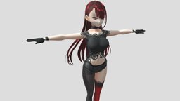 【Anime Character】Bloodthirsty (Evo/Unity 3D) japan, vampire, animegirl, animemodel, anime3d, japanese-style, anime-character, vroid, unity, anime, japanese