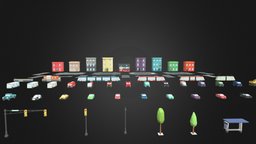 Free Low Poly Simple Urban City 3D Asset Pack police, train, truck, ambulance, transport, polygonal, urban, road, sportcar, bus, vr, town, props, firetruck, freebie, police-car, traffic-light, bus-stop, road-signs, low-poly, cartoon, asset, 3d, vehicle, lowpoly, house, car, city, free, building, street