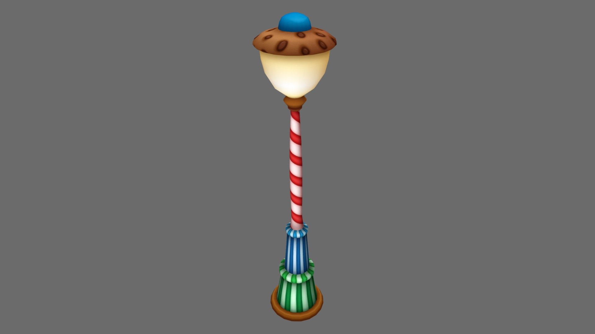 Candy Lamp:
Modeled in Autodesk Maya 2018 and textured in Adobe Photoshop CC by Daniel Borkow. Concept by Daniel Borkow.
Created in October of 2018 3d model