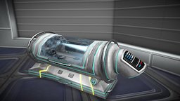 Stss Bed Composition bed, sleep, stasis, asset, game, sci-fi, space