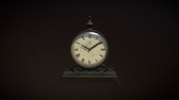Vintage Clock assets, clock, vintage, props, game