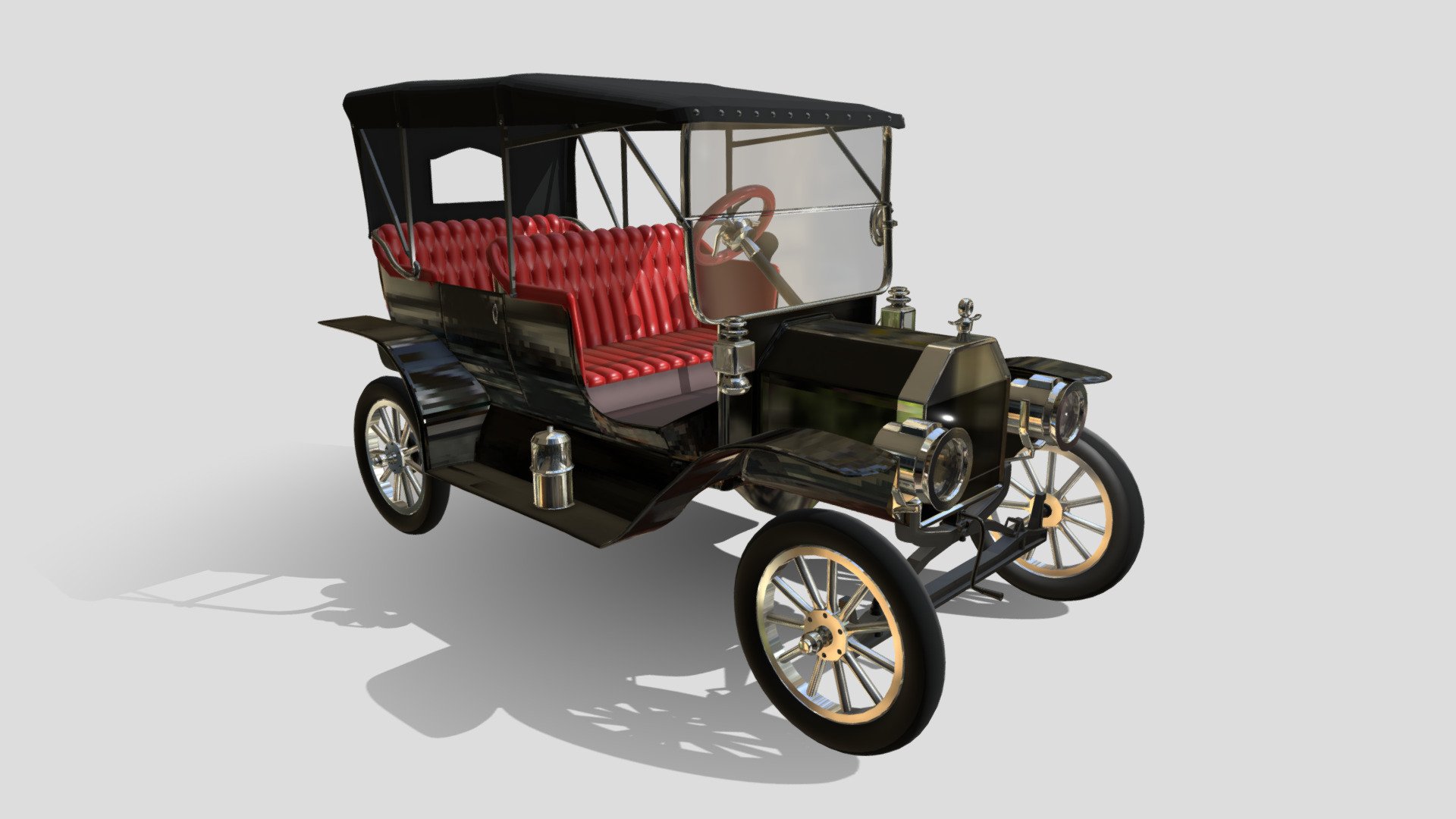 Ford T Model. Vintage retro automobile - Ford T Model - 3D model by Altair3D 3d model
