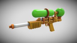 Water gun toy, water, spray, watergun, weapon, weapons, gameasset, gun