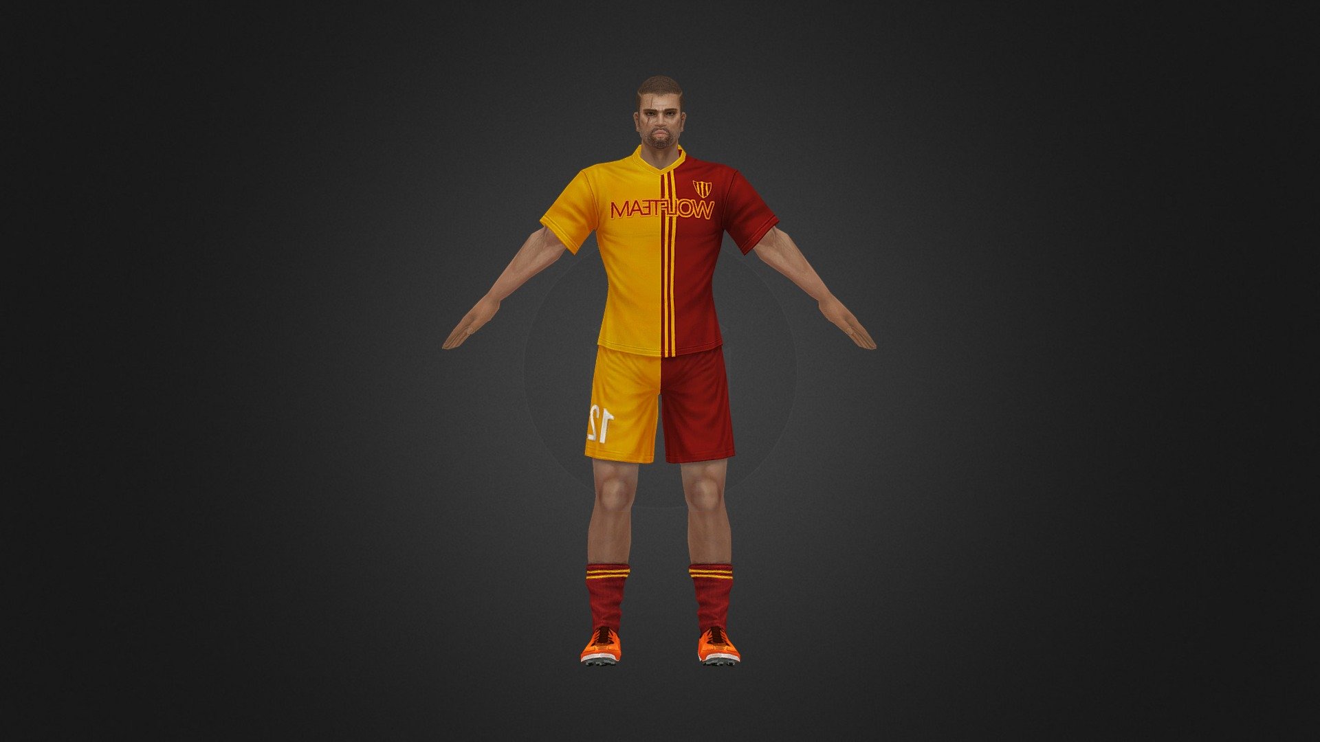 Pedro Soccer T - 3D model by Dimac 3d model