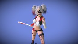Harley Quinn Dark Charm videogame, video-games, harley-quinn, character, girl, art, female, villain
