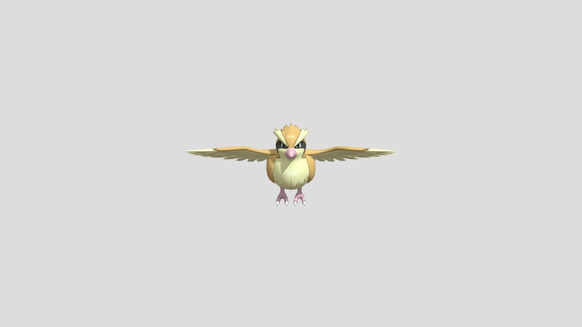 Tiny Bird Pokémon
Pidgey has an extremely sharp sense of direction. It is capable of unerringly returning home to its nest, however far it may be removed from its familiar surroundings 3d model