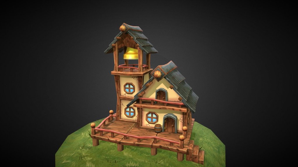 town hall - Download Free 3D model by Bradobrey 3d model