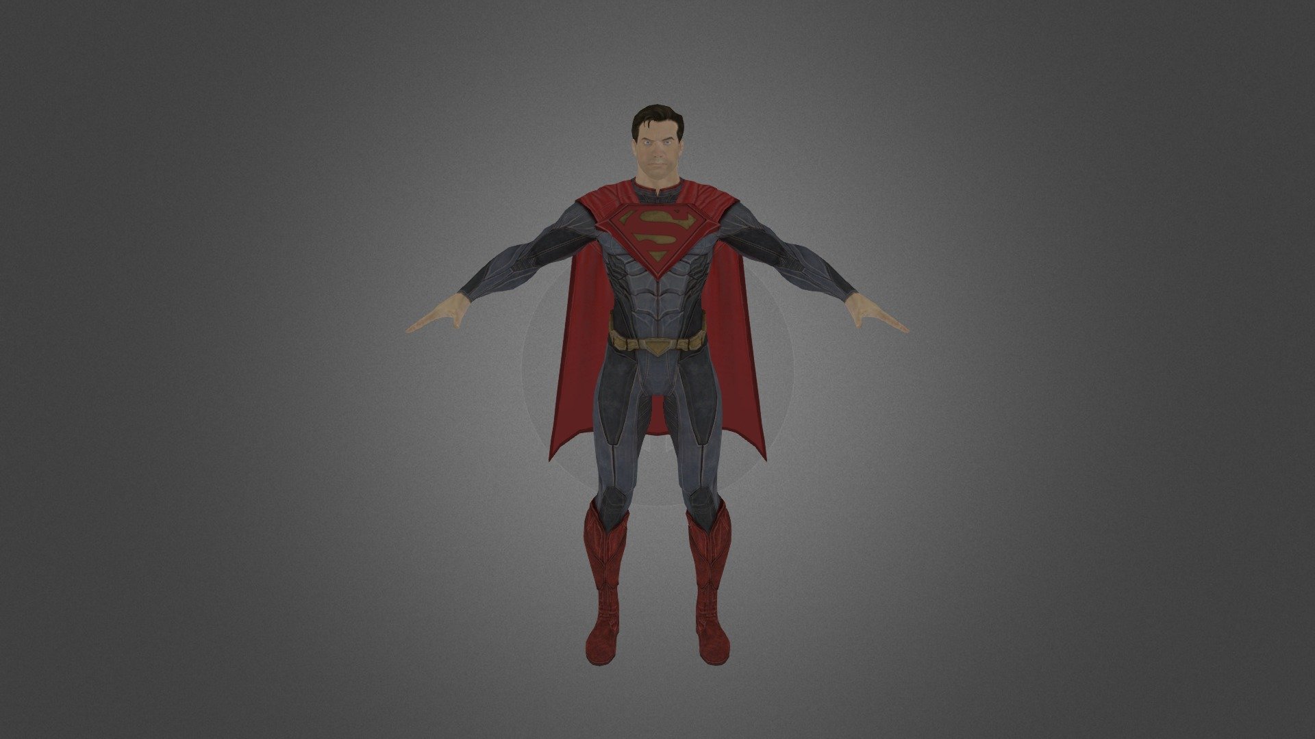 Superman - 3D model by fairytailfan97 3d model