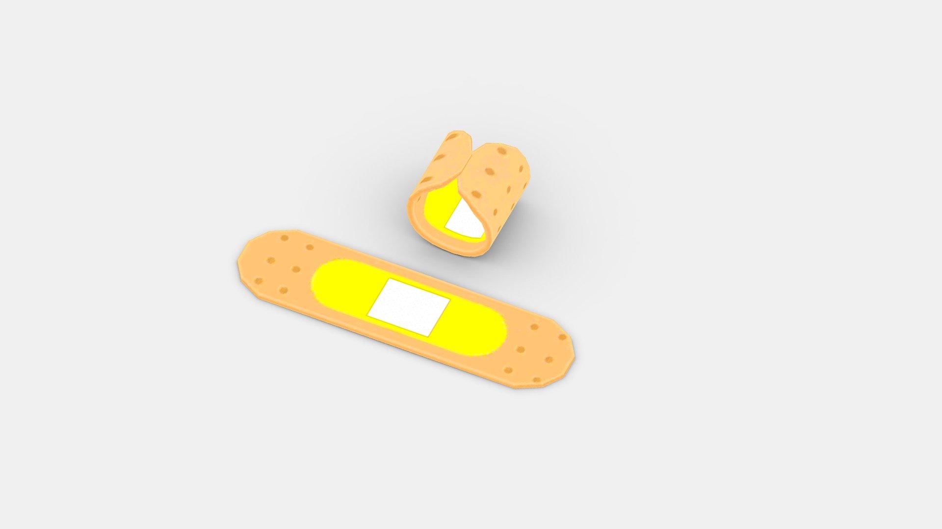 Cartoon Band-Aid - Cartoon Band-Aid - Buy Royalty Free 3D model by ler_cartoon (@lerrrrr) 3d model