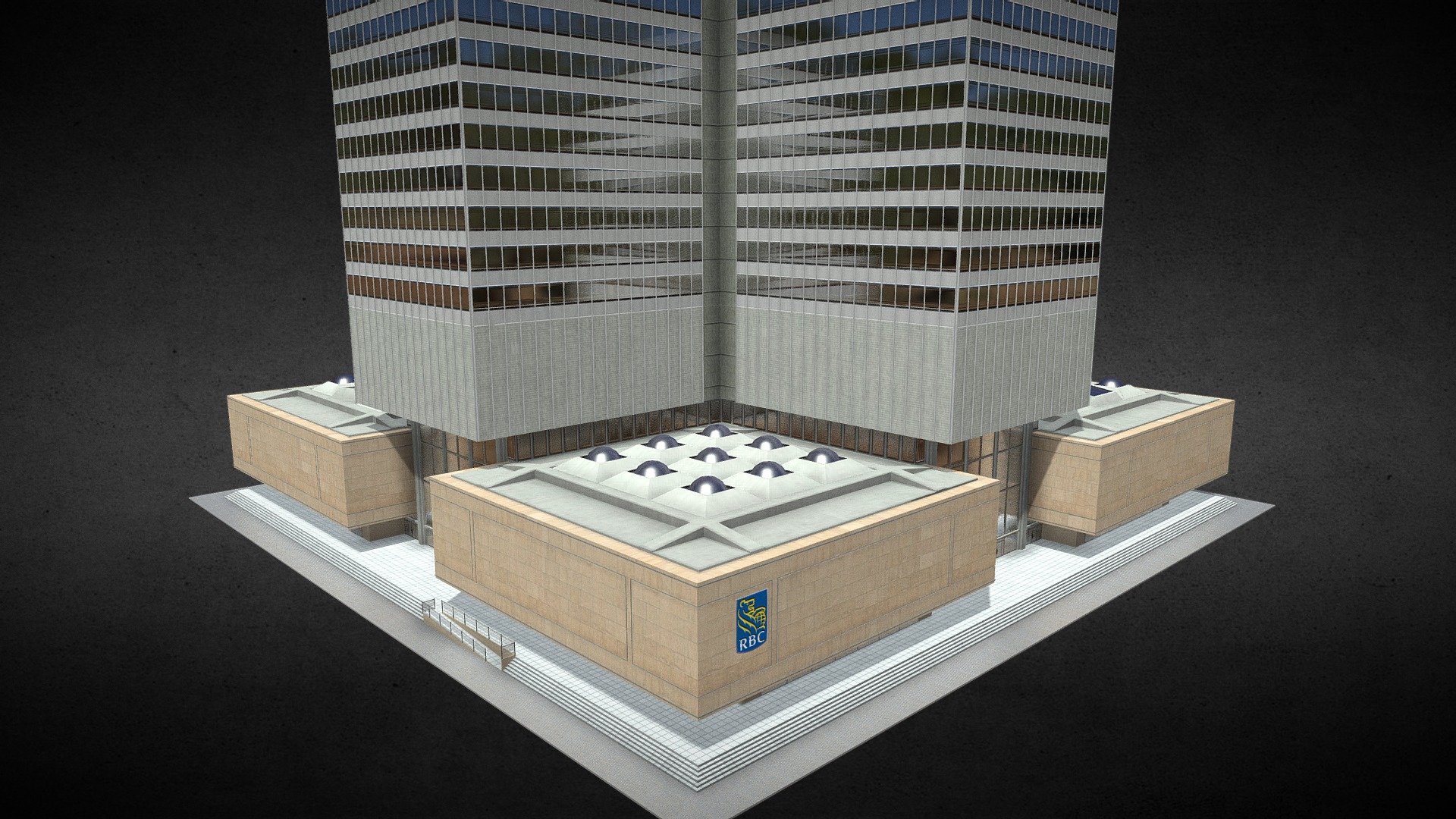 Place Ville Marie, Montreal, QC, Canada

Created and adapted to be integrate on the game &ldquo;CitiesSkyline