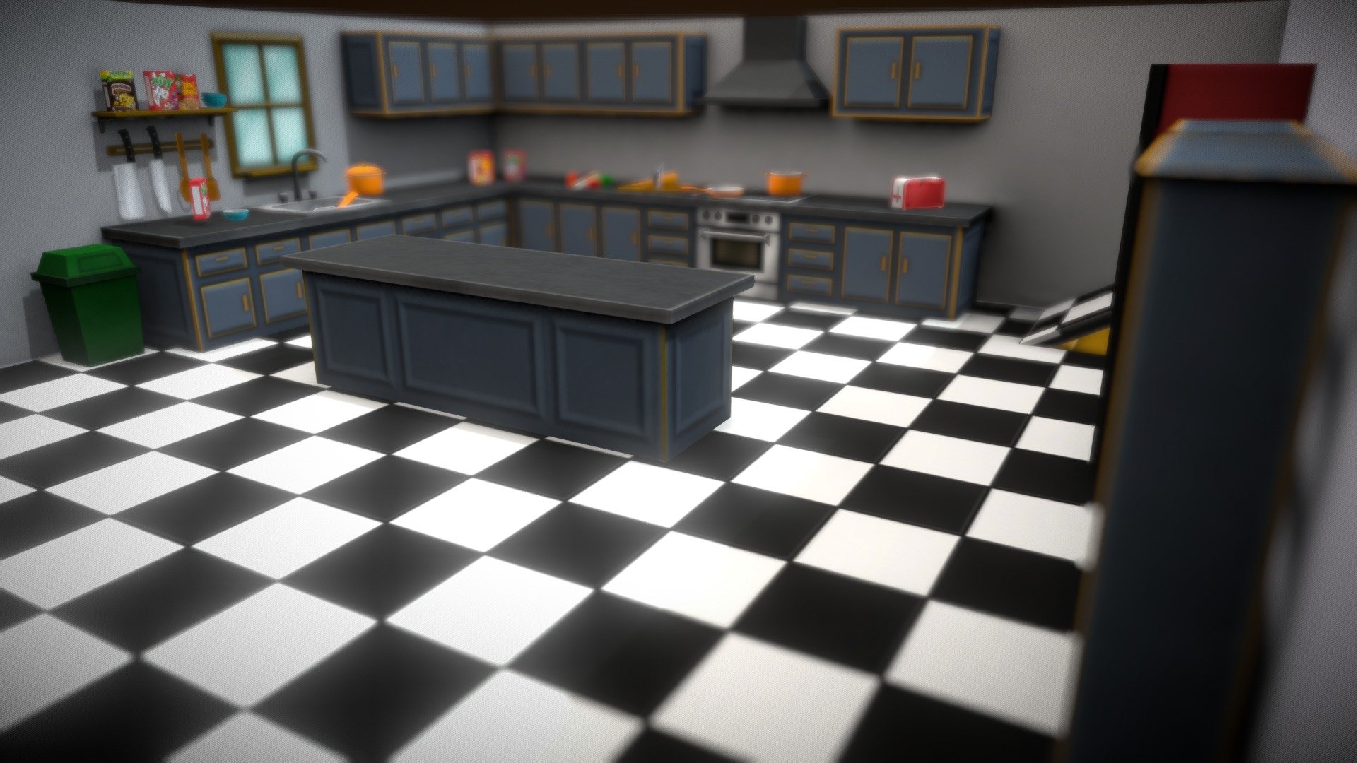3D model Kitchen Room 
Texture size 1024/1024 - VIASS Kitchen - Buy Royalty Free 3D model by VIASS 3d model