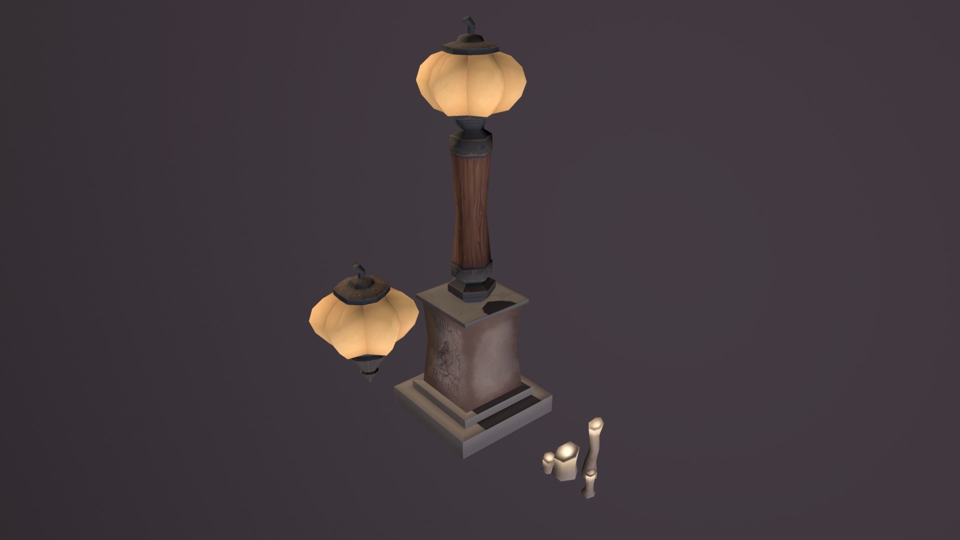 Some assets I made for a uni project, themed on a harvest festival 3d model