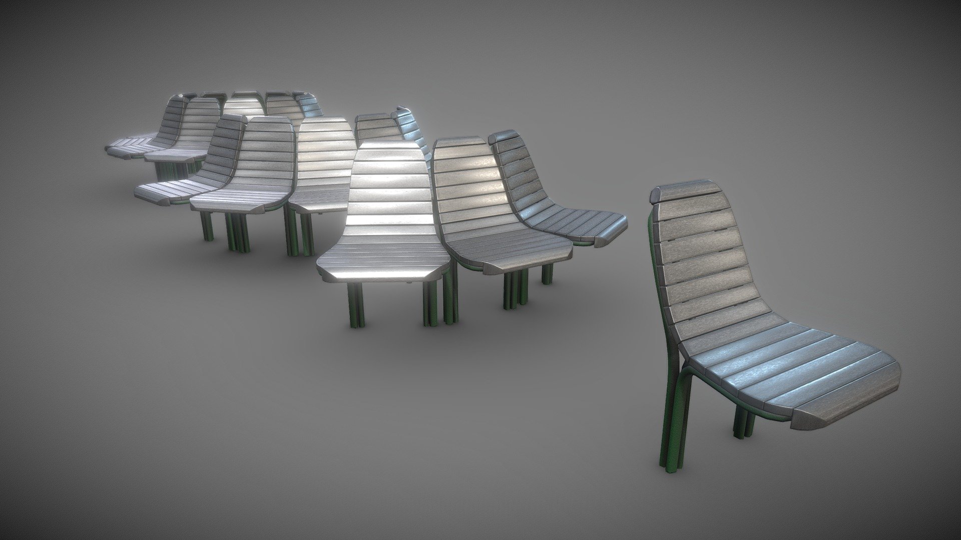 Round bench aluminum version 1.
Bench [7] 4 parts


Round Bench [7] 4 parts Basic Version
Round Bench [7] 4 parts Wood Metal Version 1 


PBR texture maps: 


4096 x 4096  


Modeled and textured by 3DHaupt in Blender-2.82 - Round Bench [7] 4 parts Aluminum Version 1 - Buy Royalty Free 3D model by VIS-All-3D (@VIS-All) 3d model