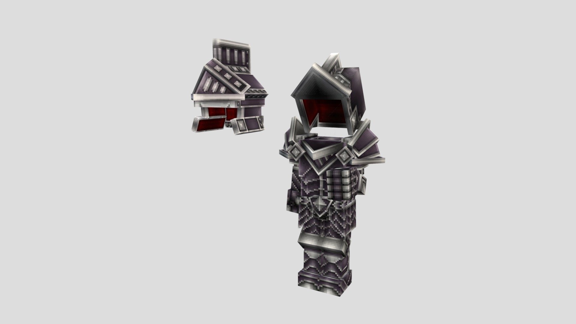 Hytale inspired model


Category: Item / armor
5/5 piece of Myrmidon Armor Set + Officer Helmet

The myrmidon armor has been developed by the most skilled blacksmiths. A full plate armor which covers the whole body of the bearer without jeopardizing the movility, for its multiple segments along the joints 3d model