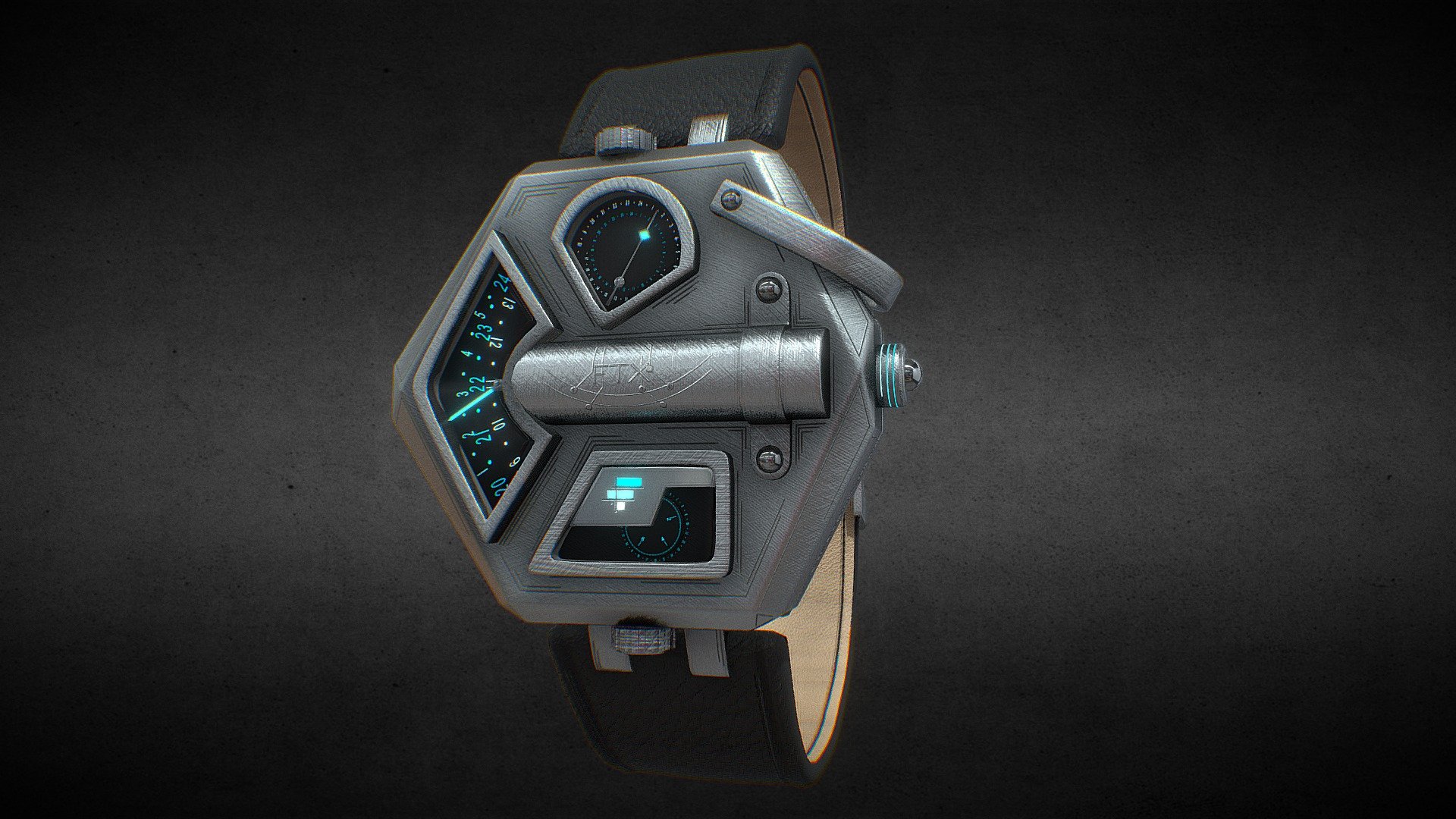 Awersome stainless steel FTX Token coin Watch.

Currently available for download in FBX format.

3D model developed by AR-Watches 3d model