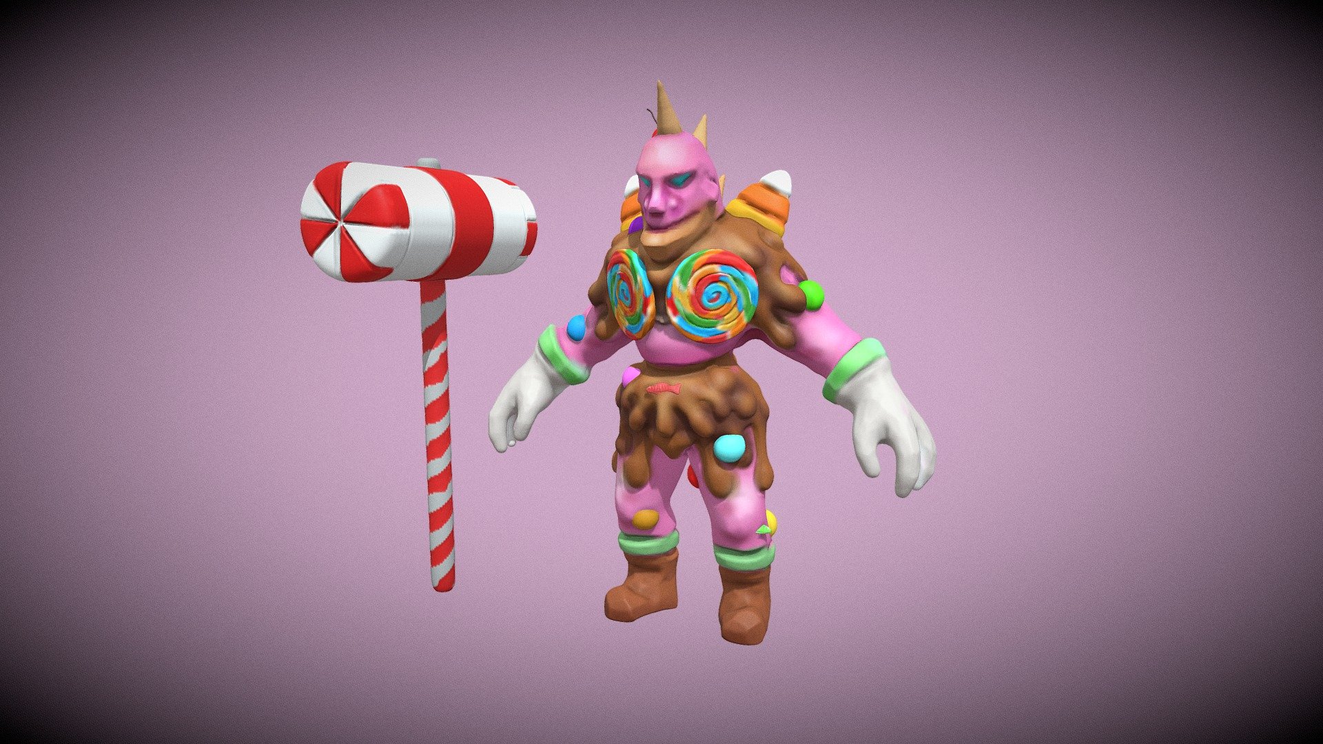 My entry for day 24 of sculptober sweet 3d model