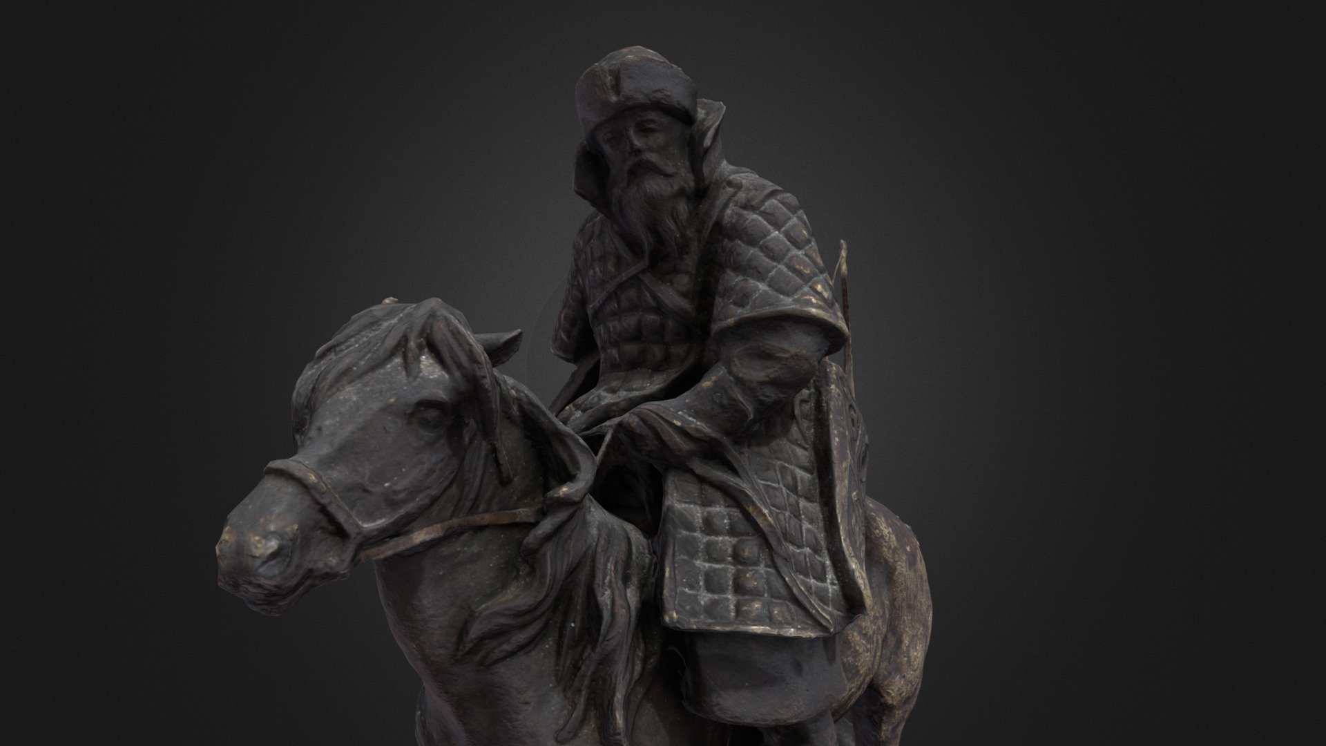 It's made from scan. I've remeshed and bake all the textures. I used Meshmixer, blender, Substance Painter. 70,662 tris.
https://malovmeta.art/sculpture/horse-archer/?uecommand=y - The owner of the model - Horse rider test for job - 3D model by HaVe 3d model