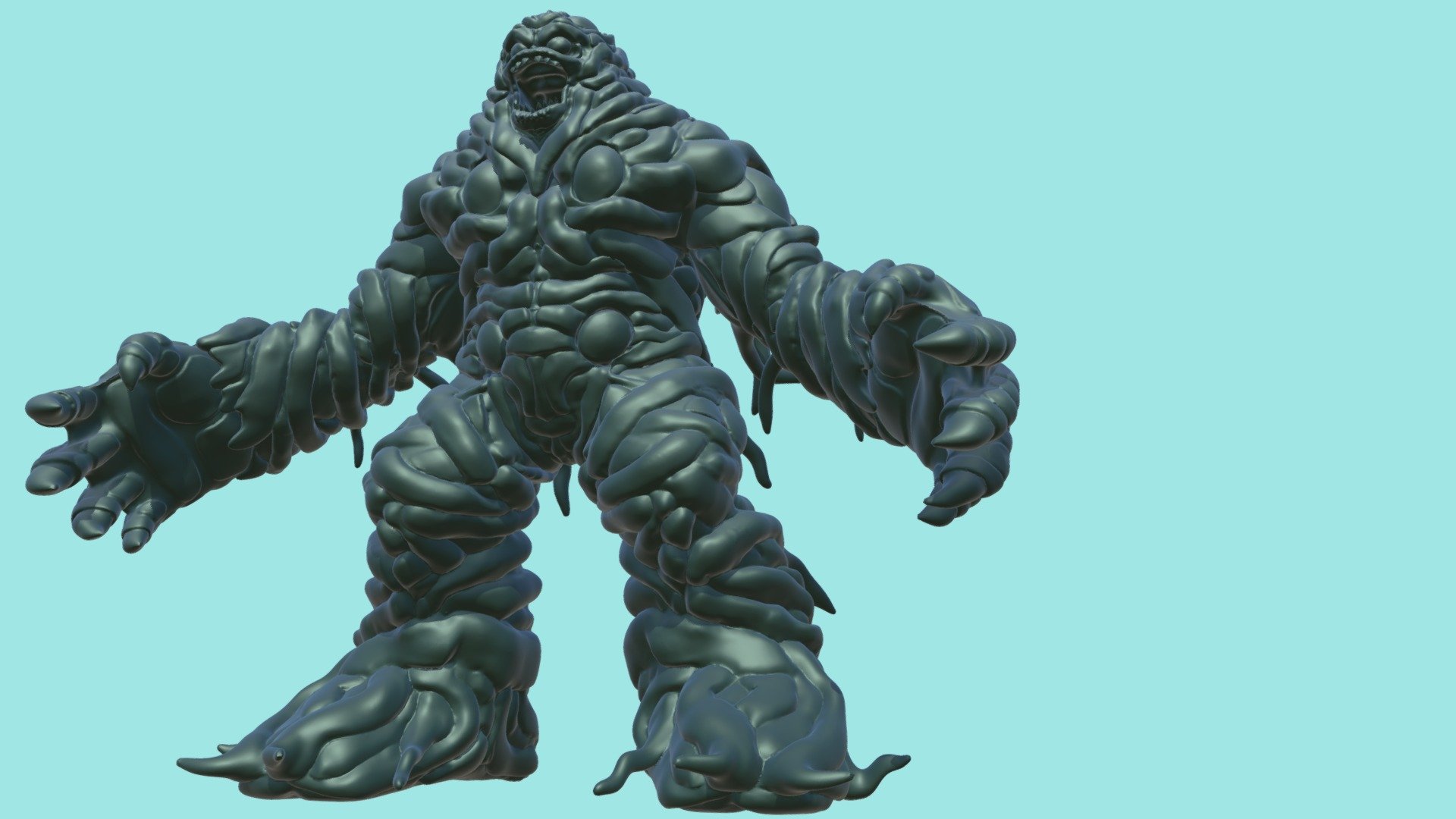 Sculptris hates me when I try creating forms like this! - Umibozu - 3D model by Mr Jay (@mrjay) 3d model