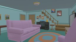 Family Guy | Griffins Living Room familyguy, cartoon, house, livingroom