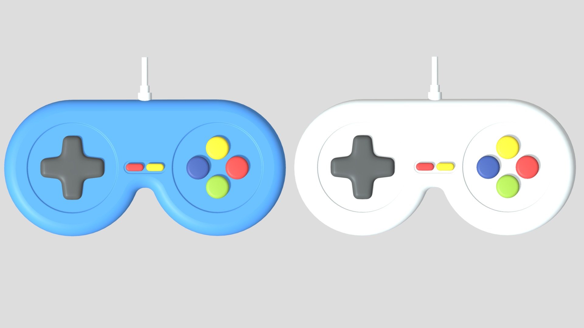 -Cartoon Game Controller 1.

-This project contains 18 objects.

-Verts : 16,220, Faces : 14,404.

-Materials and objects have the correct names.

-This product was created in Blender 2.8.

-Formats: blend, fbx, obj, c4d, dae, abc, stl, glb,unitypackage.

-We hope you enjoy this model.

-Thank you 3d model