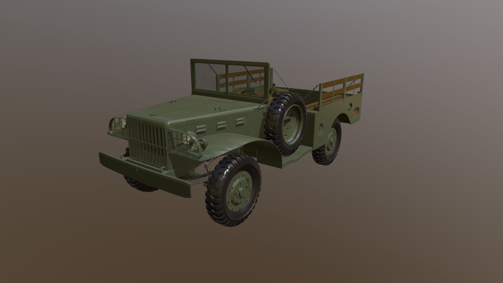 truck millitary from ww2 designed in c4d textured in substaince painter
with separate wheels and steering wheel - Dodge Truck Millitary ww2 - Download Free 3D model by mohaiba 3d model