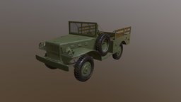 Dodge Truck Millitary ww2 ww2, old, downloadable, military-vehicle, low-poly, military, car