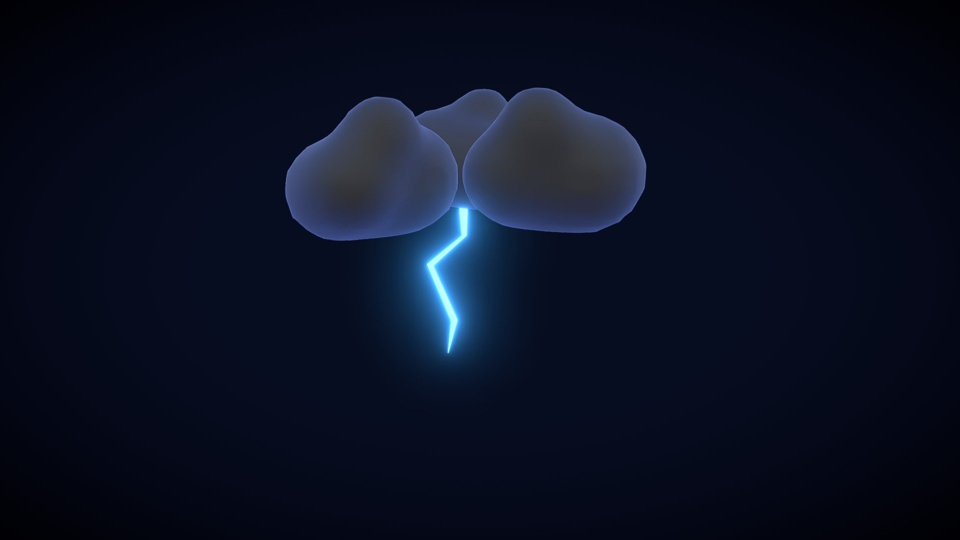 3 different rigged lightning strikes - Lightning Thunder Effect - Buy Royalty Free 3D model by tamminen 3d model