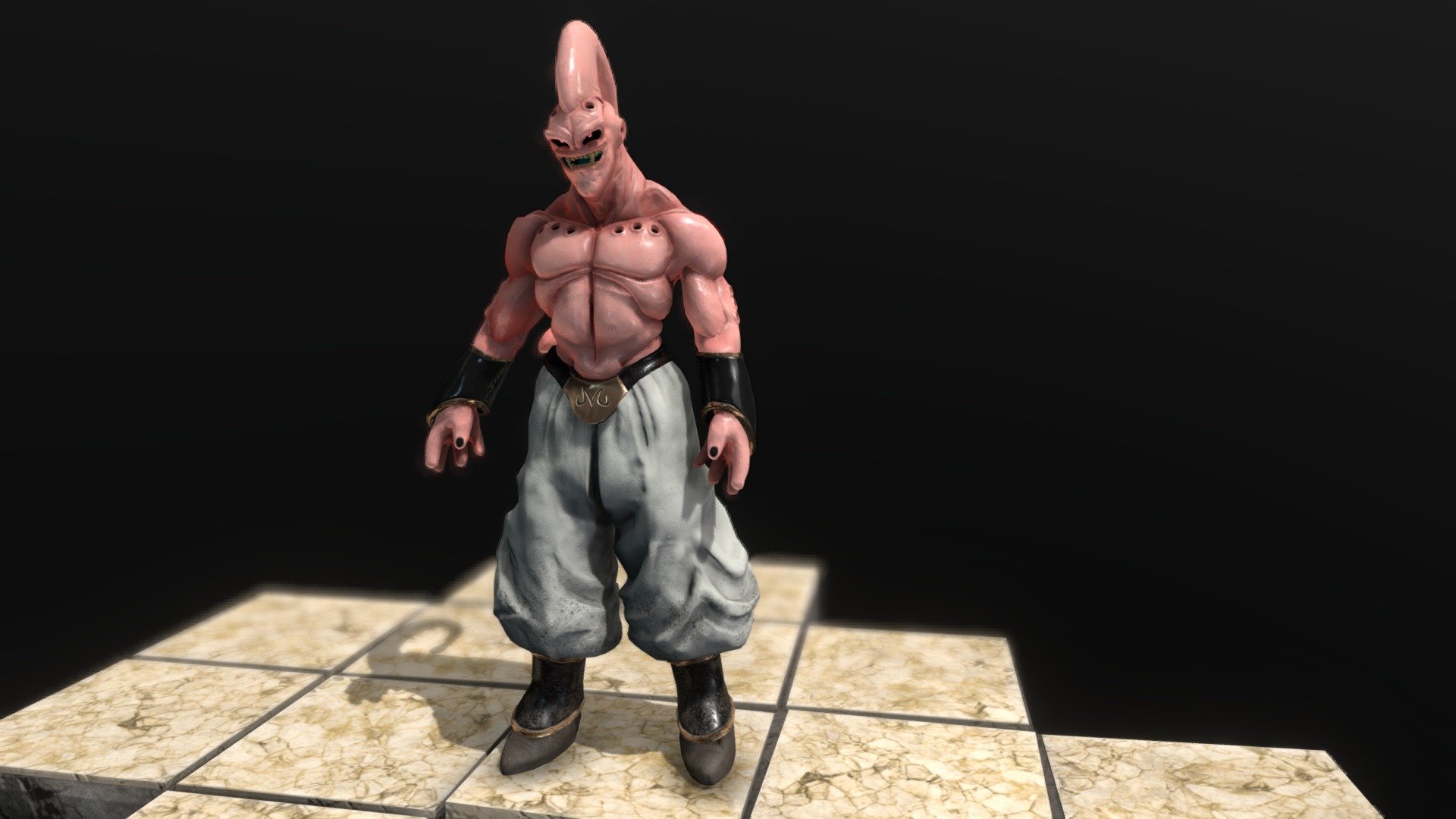 Majin Buu was made over the space of 3 weeks in ZBrush and textured in Substance Painter.
This model was based on the character from Dragonball Z.

22,280 Polys
2 texture sets - Majin Buu - 3D model by Kelvin Avey (@ka2851) 3d model