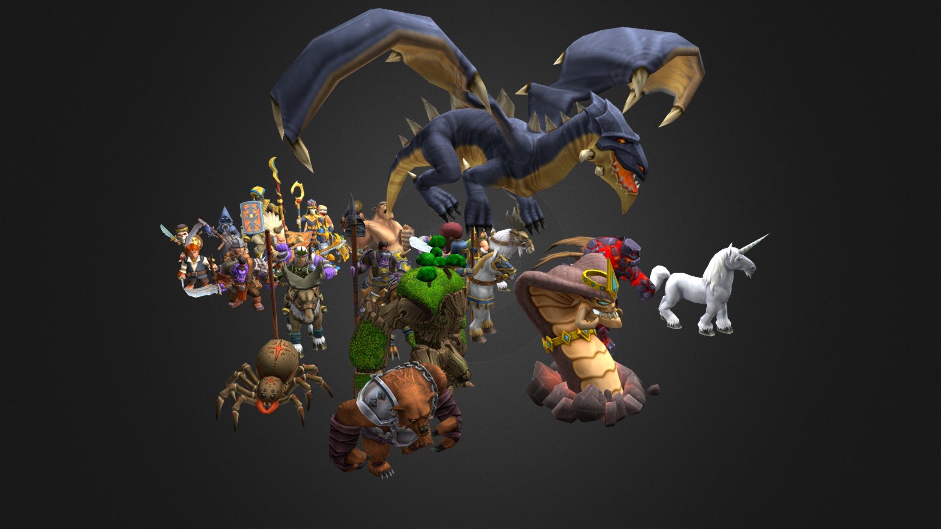 Fantasy characters animated Ultimate Bundle - Buy Royalty Free 3D model by TheGameAssets 3d model