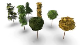 Trees Pack (Low Poly) trees, tree, plants, games, vegetation, carlos, rodriguez, nature, renders, lowpolymodel, vr-scenes, render, architecture, low-poly, game, lowpoly, low-poly-real