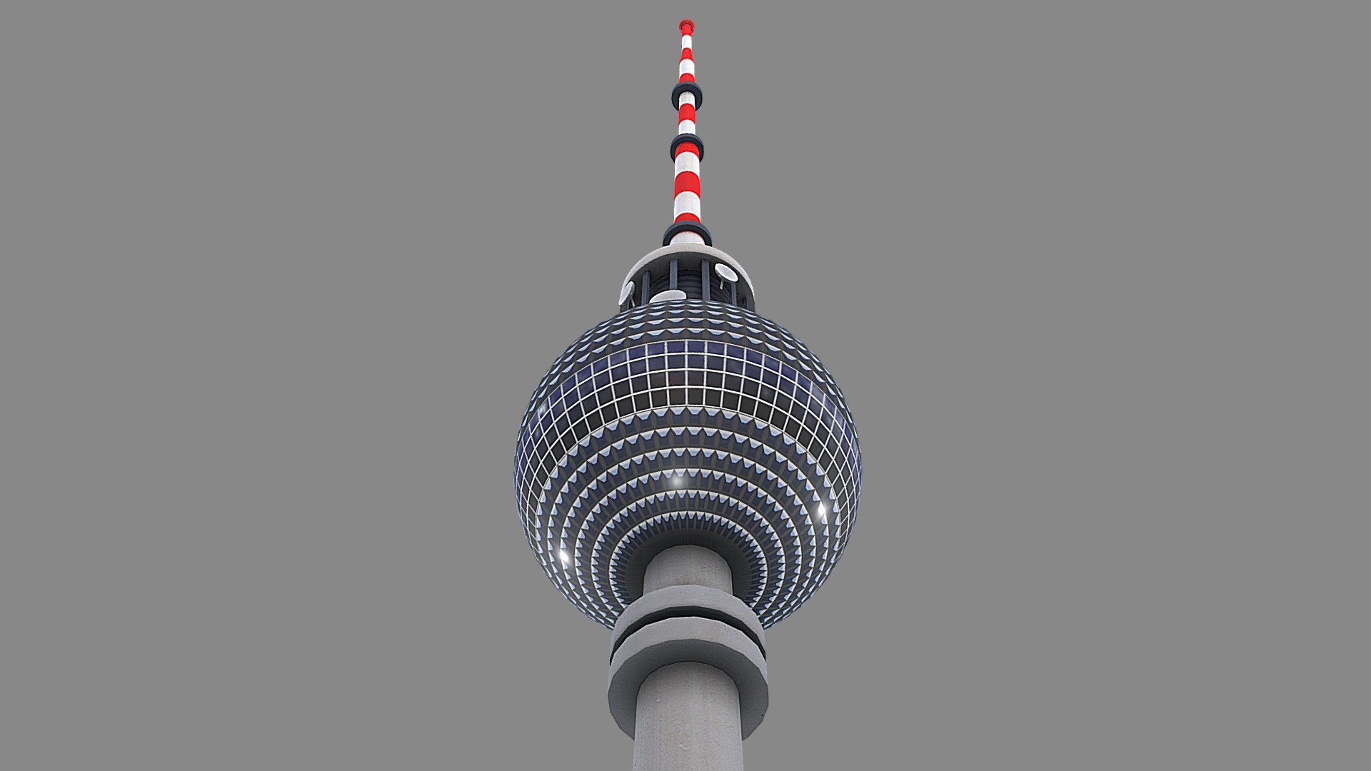 Low Poly Berlin Television Tower

Part of collection:




https://skfb.ly/oUnnv

Details:




High fidelity, game ready, realtime optimized

Made in real world scale meters (368 meters height)

Non-overlapping unwrapped on 1 UV layout

Ideal as distant background object

Textures:




2 x textures in native 2K

Included are base albedo and base diffuse

Triangle count:




Complete 10.106 tris
 - Low Poly Berlin Television Tower - Buy Royalty Free 3D model by 3dgtx 3d model