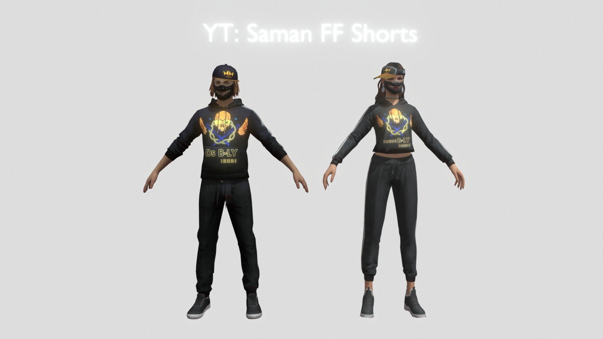 Track Suit 3D model by Saman FF Shorts A Pose/ T Pose Free Fire Both male and female Bundle 3d model in T pose shape easy to rig and animate without problems For Mobile and PC .fbx File Garena Free Fire Max New event Bundle All texture Maps are Given Attached use them to get the best quality out of it.

Contact My Instagram Acount For Paid Work: https://www.instagram.com/samanffind/

YouTube Channel: Saman FF

Track Suit Free Gold Royale 3d model - Track Suit Duo 3d Model Free Download - Download Free 3D model by @samanffind (@samanffind) 3d model