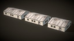Pack storage, exterior, warehouse, urban, pack, props, realistic, hangar, depot, low-poly, lowpoly, low, poly, structure, building, industrial